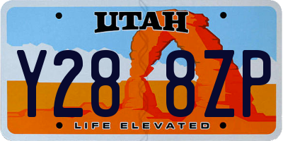 UT license plate Y288ZP