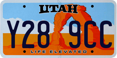 UT license plate Y289CC