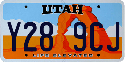 UT license plate Y289CJ