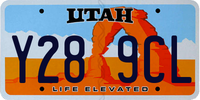 UT license plate Y289CL
