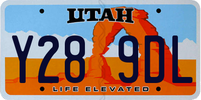 UT license plate Y289DL
