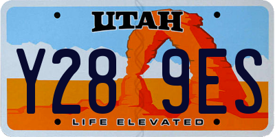 UT license plate Y289ES