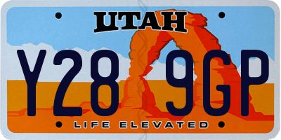 UT license plate Y289GP