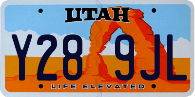 UT license plate Y289JL