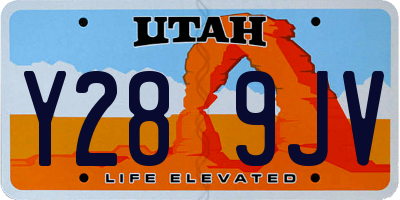 UT license plate Y289JV