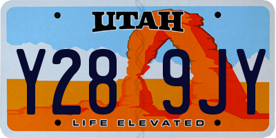 UT license plate Y289JY