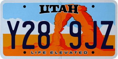 UT license plate Y289JZ