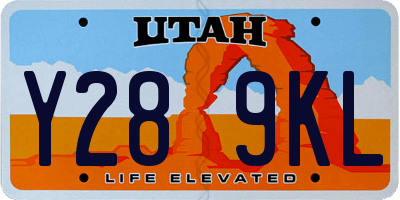UT license plate Y289KL