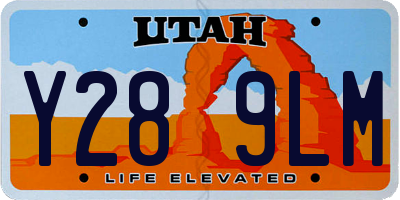 UT license plate Y289LM