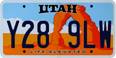 UT license plate Y289LW