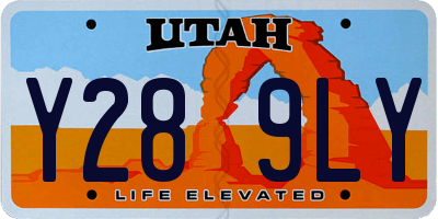 UT license plate Y289LY