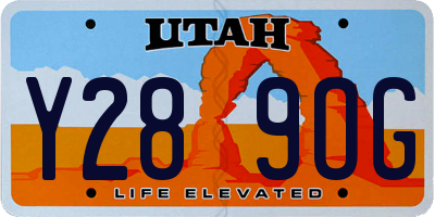 UT license plate Y289OG