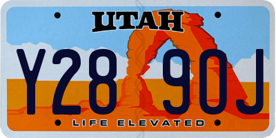 UT license plate Y289OJ