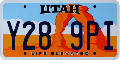 UT license plate Y289PI