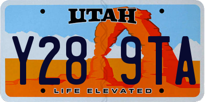 UT license plate Y289TA