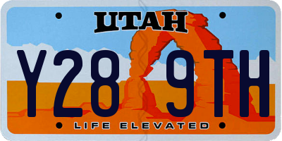 UT license plate Y289TH