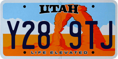 UT license plate Y289TJ