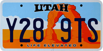 UT license plate Y289TS