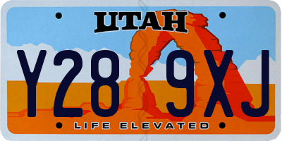 UT license plate Y289XJ