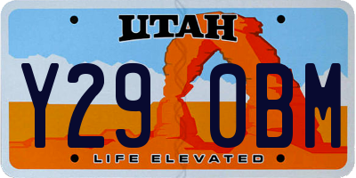 UT license plate Y290BM