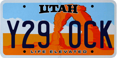 UT license plate Y290CK