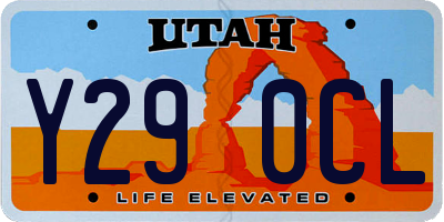 UT license plate Y290CL