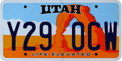 UT license plate Y290CW