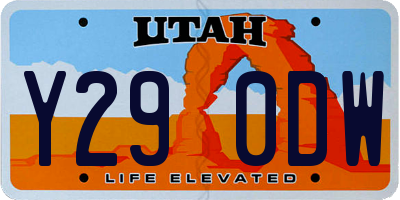 UT license plate Y290DW