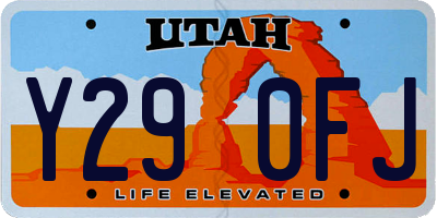 UT license plate Y290FJ