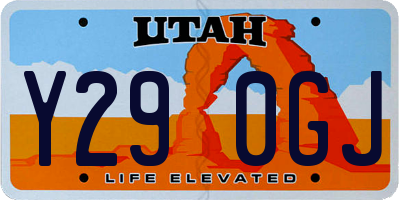 UT license plate Y290GJ
