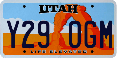 UT license plate Y290GM