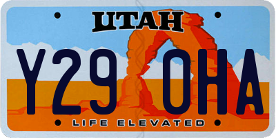 UT license plate Y290HA