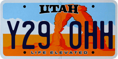 UT license plate Y290HH