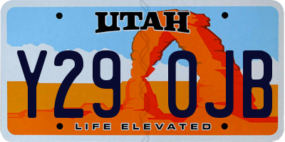 UT license plate Y290JB