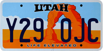 UT license plate Y290JC
