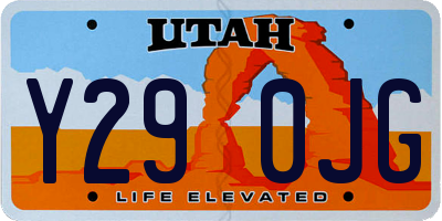 UT license plate Y290JG