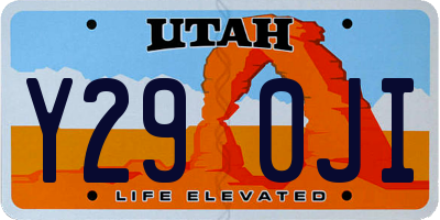 UT license plate Y290JI
