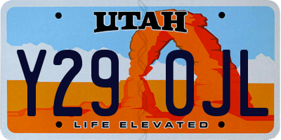 UT license plate Y290JL