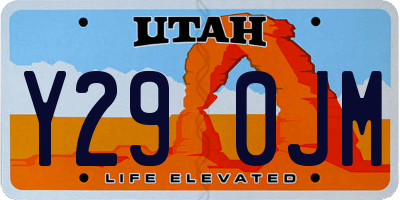 UT license plate Y290JM