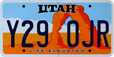 UT license plate Y290JR