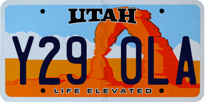UT license plate Y290LA