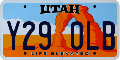 UT license plate Y290LB