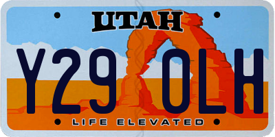 UT license plate Y290LH