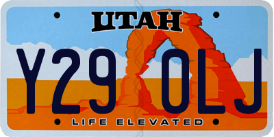 UT license plate Y290LJ