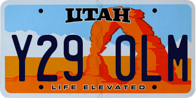 UT license plate Y290LM