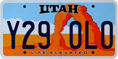 UT license plate Y290LO