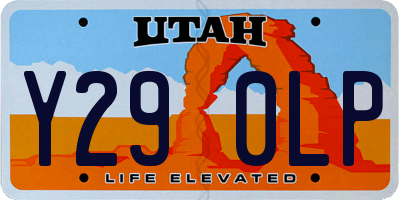 UT license plate Y290LP