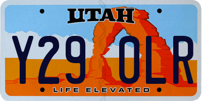 UT license plate Y290LR
