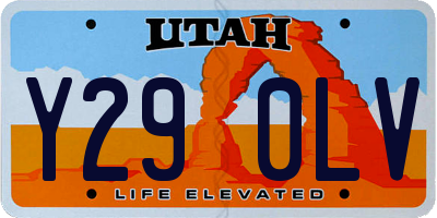 UT license plate Y290LV