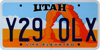 UT license plate Y290LX